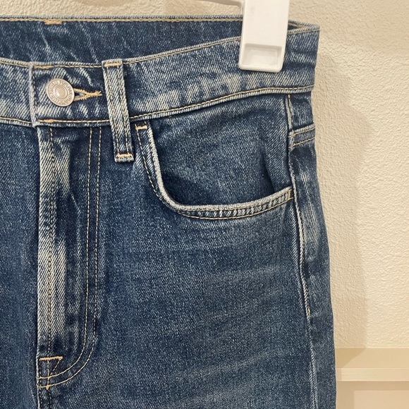 7 For All Mankind Cropped Jo with Side Slit Wide Leg Jeans 27 - Picture 2 of 12